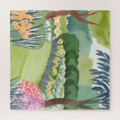 Flower Garden Stroll | Floral Nature Watercolor ジグソーパズル (横)
