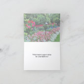 Flower Garden Thank You Folded Card サンキューカード (内部)