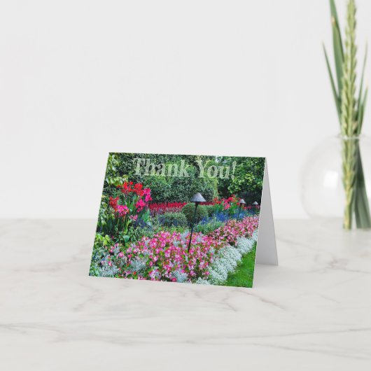 Flower Garden Thank You Folded Card サンキューカード (正面)
