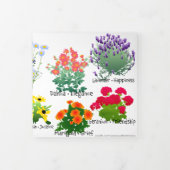 Flower Garden Tri-Fold Blank Card 三つ折りカード (カバー)