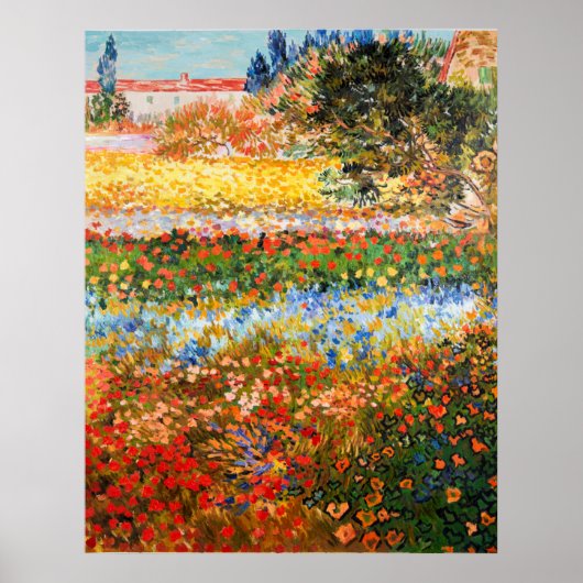 'Flower Garden' Vincent van Gogh. ポスター (正面)