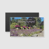 Flower Gardens God's Way is Perfect Psalm Magnet (正面/裏面)