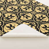 Flower geometric pattern. Seamless vintage backgro シェルパブランケット (3/4)