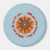 FLOWER GIFT MOM DAUGHTER SISTER TEACHER FRIEND マグネット (正面)