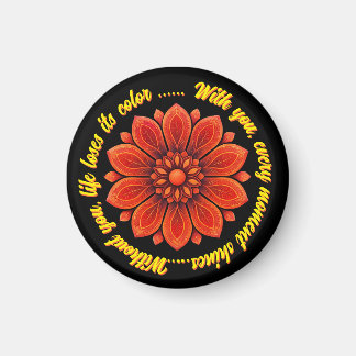 FLOWER GIFT MOM DAUGHTER SISTER TEACHER FRIEND マグネット