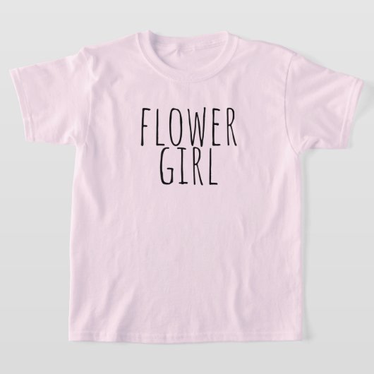 Flower Girl Bridal Party Wedding Tシャツ (レイダウン)
