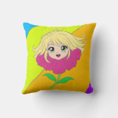 Flower girl pillow クッション (裏面)
