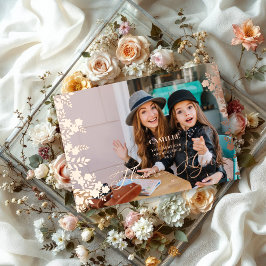 Flower Girl Proposal Botanical Frame Photo 箔招待状