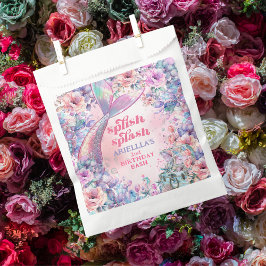 Flower Glitter Mermaid Tail 2nd Birthday フェイバーバッグ