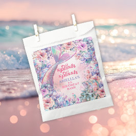 Flower Glitter Mermaid Tail 6th Birthday フェイバーバッグ