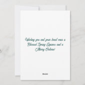 Flower Goddess Ostara Spring Equinox Sabbat シーズンカード (裏面)