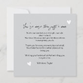 Flower Happy Mother's Day 招待状 (裏面)