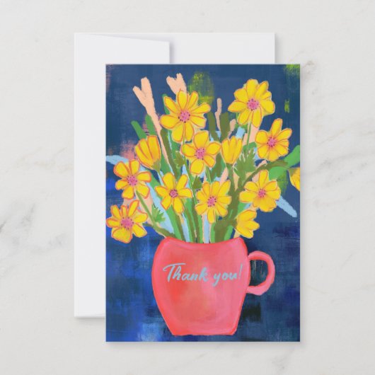 Flower Impression Thank you サンキューカード (正面)