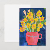 Flower Impression Thank you サンキューカード (正面/裏面)