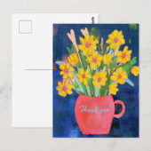 Flower Impression Thank you ポストカード (正面/裏面)