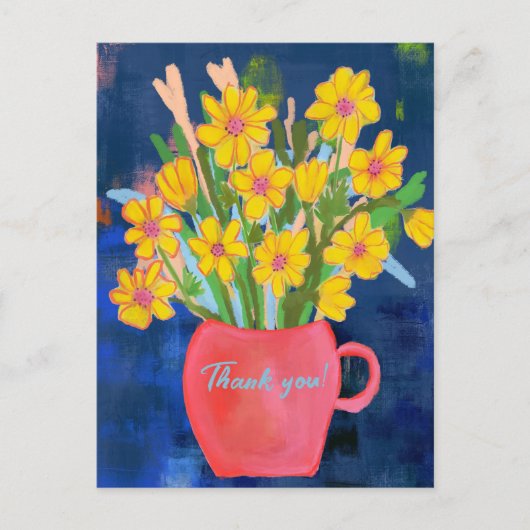 Flower Impression Thank you ポストカード (正面)