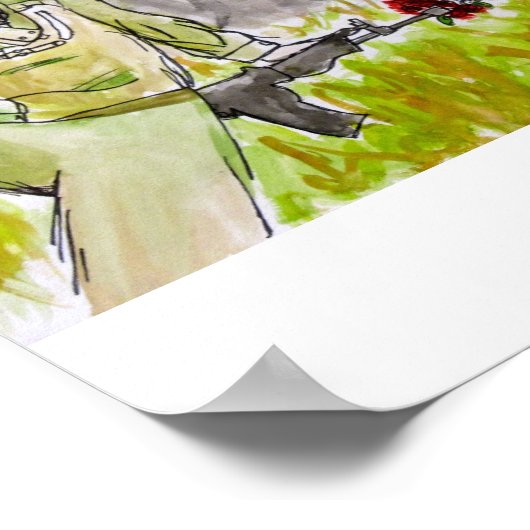 Flower in the Barrel ポスター (角)