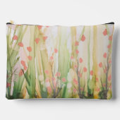 Flower in the Forest Print Cosmetic Bag アクセサリーポーチ (正面)