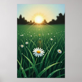 Flower in the Sun Wall Art ポスター