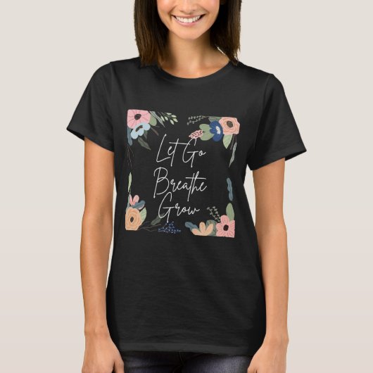 Flower Inspirational T-Shirt Tシャツ (正面)