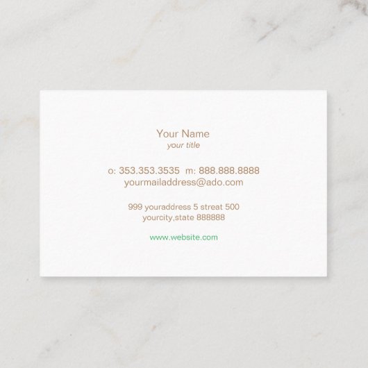 flower【Japanese painting】 名刺 (裏面)