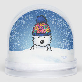 Flower Knit Hat Westie