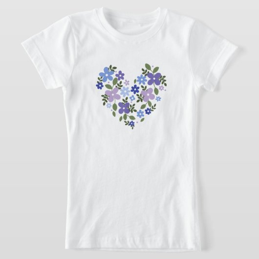 flower love t shirt design tシャツ (レイダウン)