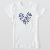 flower love t shirt design tシャツ (レイダウン)