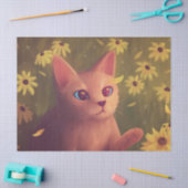Flower Lover | Cat and Flowers 薄葉紙 (クラフト)