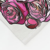 Flower Lover | Rose Flower Garden フリースブランケット (角)