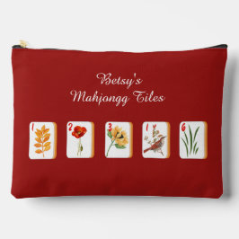 Flower Mahjong Tiles Accessory Bag アクセサリーポーチ