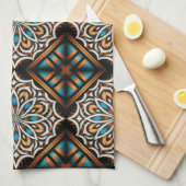 Flower Mandala Weave キッチンタオル (四つ折り)