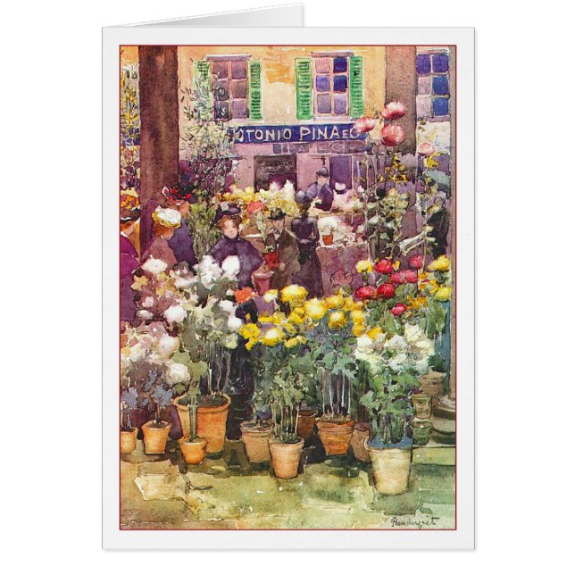 Flower Market イタリアン by Maurice Prendergast (正面)