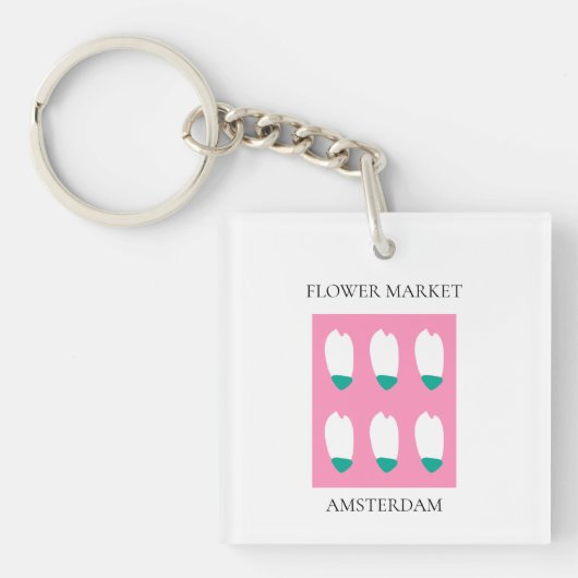 Flower Market - Amsterdam キーホルダー (正面)