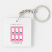 Flower Market - Amsterdam キーホルダー (裏面)