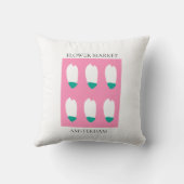 Flower Market - Amsterdam クッション (裏面)