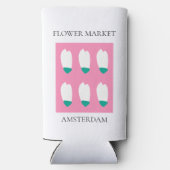 Flower Market - Amsterdam スリム缶クーラー (裏面)