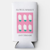 Flower Market - Amsterdam スリム缶クーラー (正面)
