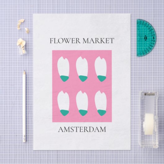 Flower Market - Amsterdam 薄葉紙 (クラフト)