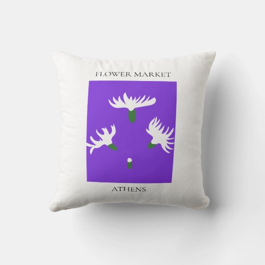 Flower Market - Athens クッション (裏面)