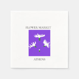 Flower Market - Athens スタンダードカクテルナプキン