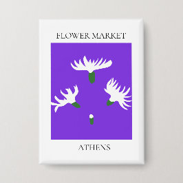 Flower Market - Athens 缶バッジ
