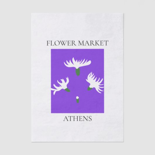 Flower Market - Athens 薄葉紙 (正面)