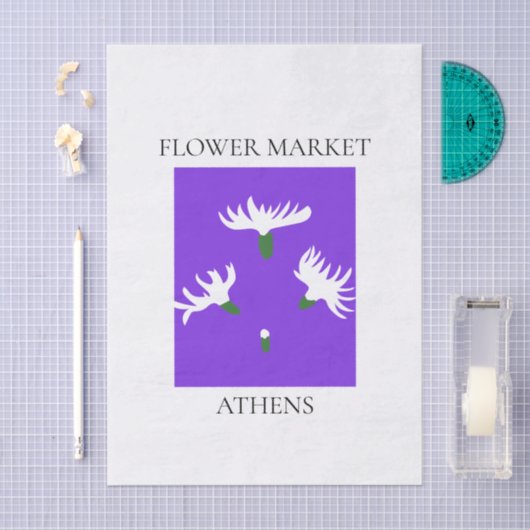 Flower Market - Athens 薄葉紙 (クラフト)
