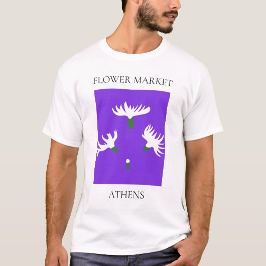 Flower Market - Athens Tシャツ (正面)