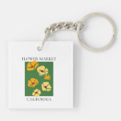 Flower Market - California キーホルダー (裏面)
