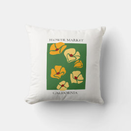 Flower Market - California クッション