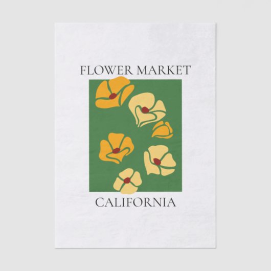 Flower Market - California 薄葉紙 (正面)