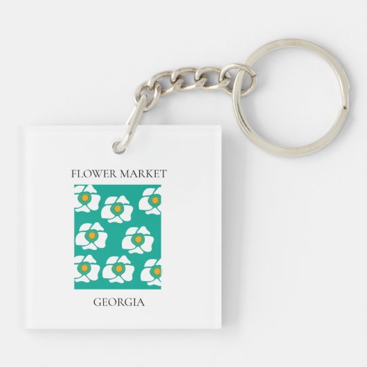 Flower Market - Georgia キーホルダー (裏面)