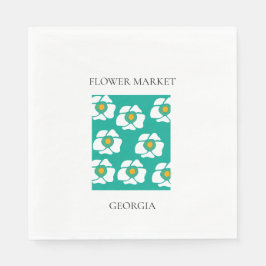 Flower Market - Georgia スタンダードランチョンナプキン